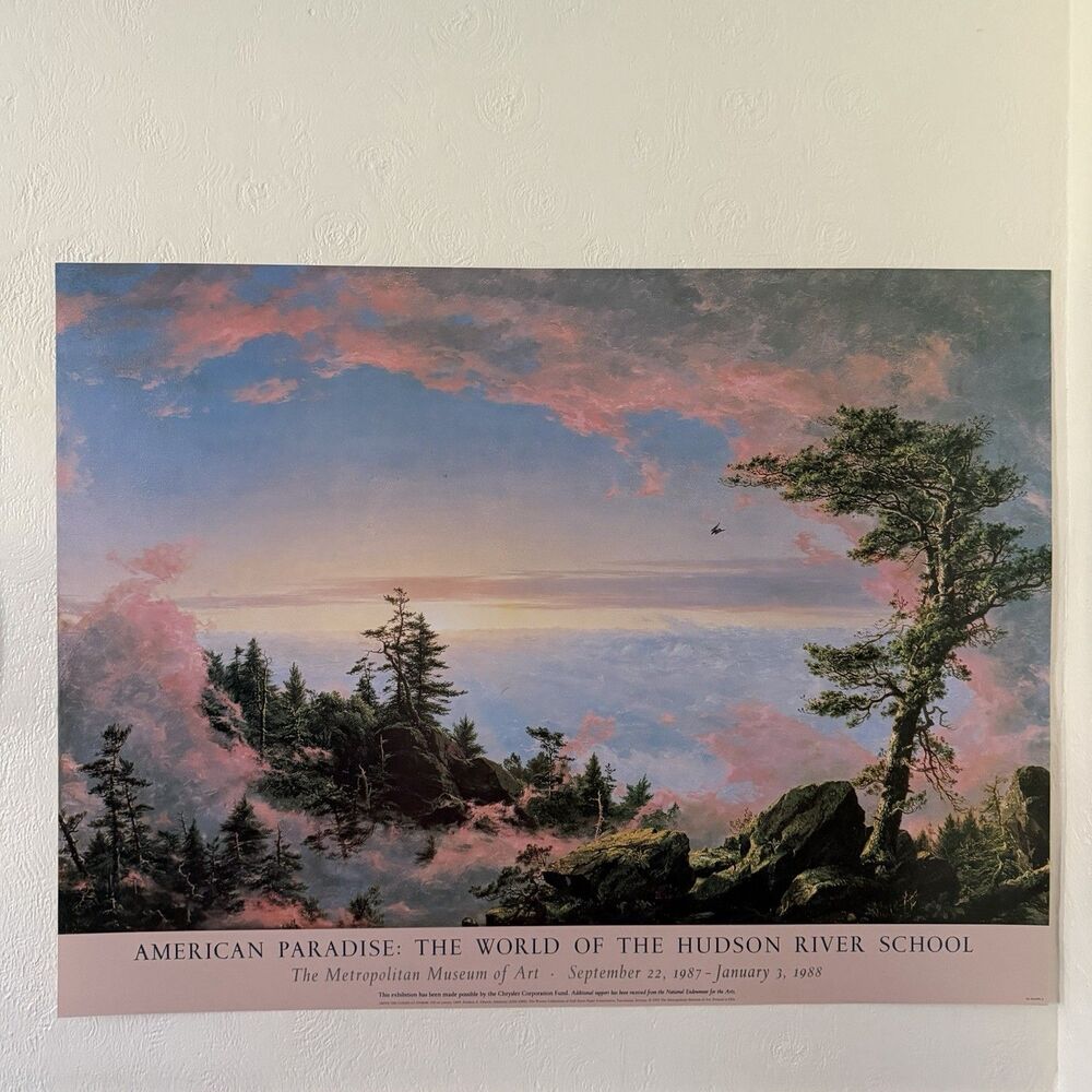 American Paradise Hudson River School Poster Print Frederic Church Above Clouds
